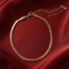 Zanjeer — Gold Herringbone Chain Bracelet worn on wrist Zanjeer — Gold Herringbone Chain Bracelet worn on wrist
