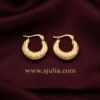Laiba – Fine Ridged Gold Hoop Earrings Laiba – Fine Ridged Gold Hoop Earrings