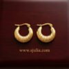 Laiba – Fine Ridged Gold Hoop Earrings Laiba – Fine Ridged Gold Hoop Earrings
