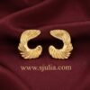 Zayla – Wave Swirl Gold Stud Earrings Zayla – Wave Swirl Gold Stud Earrings