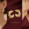 Zayla – Wave Swirl Gold Stud Earrings Zayla – Wave Swirl Gold Stud Earrings