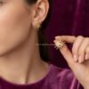 Sitara – Sun Spiral Gold Stud Earrings Sitara – Sun Spiral Gold Stud Earrings