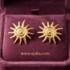 Sitara – Sun Spiral Gold Stud Earrings Sitara – Sun Spiral Gold Stud Earrings