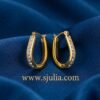 Alizeh – Crystal Pavé Gold Hoop Earrings Alizeh – Crystal Pavé Gold Hoop Earrings
