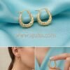Farwa – Chunky Twist Gold Hoop Earrings Farwa – Chunky Twist Gold Hoop Earrings