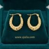 Sabreen – Laurel Leaf Gold Hoop Earrings Sabreen – Laurel Leaf Gold Hoop Earrings