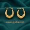 Sabreen – Laurel Leaf Gold Hoop Earrings Sabreen – Laurel Leaf Gold Hoop Earrings