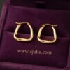 Nashwa – Geometric Trapezoid Gold Hoop Earrings Nashwa – Geometric Trapezoid Gold Hoop Earrings