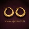 Noor – Ribbed Teardrop Gold Hoop Earrings Noor – Ribbed Teardrop Gold Hoop Earrings