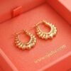 Sadaf – Scalloped Heart-Edge Gold Hoop Earrings Sadaf – Scalloped Heart-Edge Gold Hoop Earrings