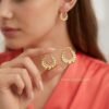 Sadaf – Scalloped Heart-Edge Gold Hoop Earrings Sadaf – Scalloped Heart-Edge Gold Hoop Earrings
