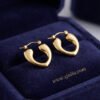 Ishaal – Open Heart Gold Hoop Earrings Ishaal – Open Heart Gold Hoop Earrings