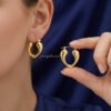 Ishaal – Open Heart Gold Hoop Earrings Ishaal – Open Heart Gold Hoop Earrings