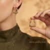 Zoya – Ribbed Square Gold Hoop Earrings Zoya – Ribbed Square Gold Hoop Earrings