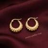 Alishba – Croissant Twist Gold Hoop Earrings Alishba – Croissant Twist Gold Hoop Earrings