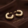 HOOPS (77)Sana – Chunky Gold Tube Hoop Earrings Sana – Chunky Gold Tube Hoop Earrings