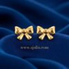Rivaa – Textured Gold Bow Stud Earrings Rivaa – Textured Gold Bow Stud Earrings