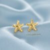 Tara – Textured Gold Butterfly Stud Earrings Tara – Textured Gold Butterfly Stud Earrings