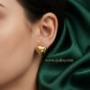 Nyla – Puffy Heart Gold Stud Earrings Nyla – Puffy Heart Gold Stud Earrings