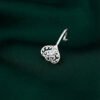 Zaina – Silver Filigree Heart Nose Ring Zaina – Silver Filigree Heart Nose Ring