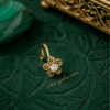 Sera – Antique Gold Spiral Flower Nose Ring