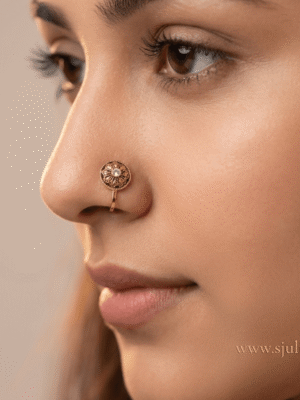 Kiya – Antique Gold Floral Round Pendant Charm Kiya – Antique Gold Floral Round Pendant Charm