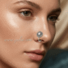 Kavya – Oxidised Silver Sunburst Nose Ring Kavya – Oxidised Silver Sunburst Nose Ring