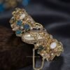 Mehak – Royal Turkish Gold Filigree Crown Cuff Bracelet Mehak – Royal Turkish Gold Filigree Crown Cuff Bracelet