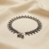 Meher – Oxidised Silver Fan Drop Anklet (Payal)