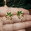 Aaliya – Gold Pink Crystal Floral Bow Studs Aaliya – Gold Pink Crystal Floral Bow Studs
