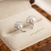 Layla – Gold Pearl Fan Studs Layla – Gold Pearl Fan Studs
