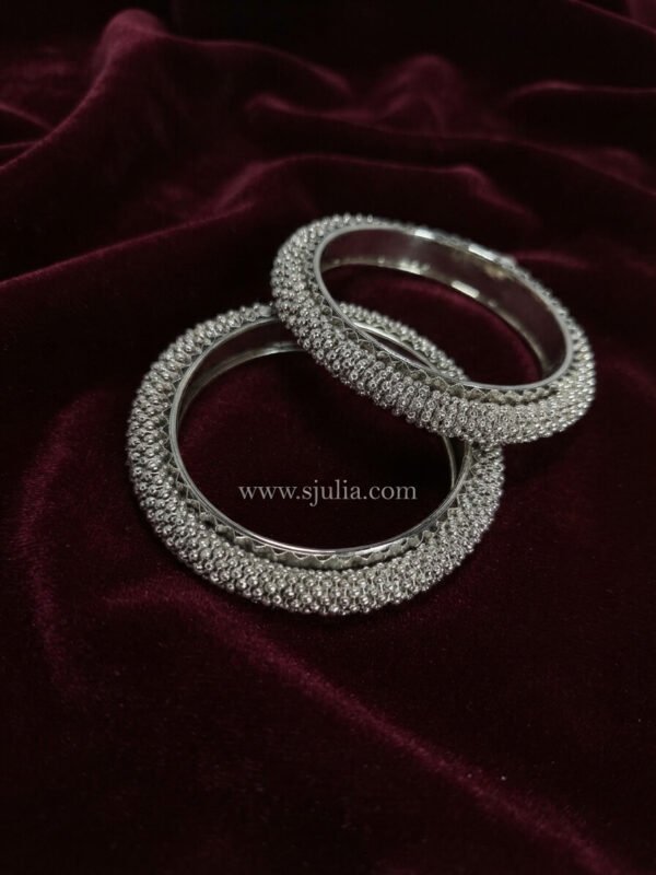 Sana – Silver Dense Beaded Kara Sana – Silver Dense Beaded Kara