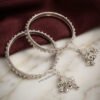 Hania – Silver Beaded Edge Jhumka Kara Hania – Silver Beaded Edge Jhumka Kara