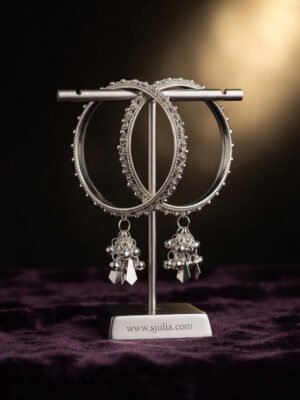 Zeenat – Silver Filigree Duo Kara Set Zeenat – Silver Filigree Duo Kara Set