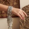 Zoya – Oxidised Silver Mirror-Work Jhumka Kara Zoya – Oxidised Silver Mirror-Work Jhumka Kara