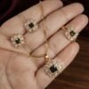 Nadia – Gold Red Crystal Starburst Pendant Set Nadia – Gold Red Crystal Starburst Pendant Set